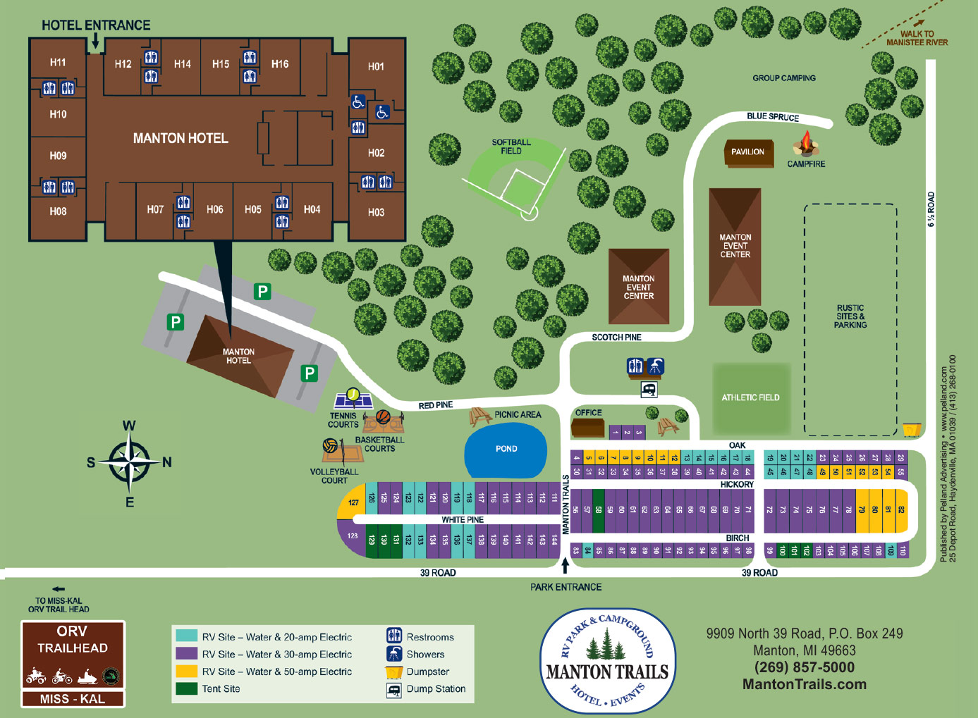 Manton trails Map